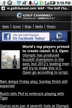 Golf Channel Mobile