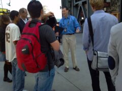 The Giant's Bill Schlough leads a blogger tour of AT&T park The Giant's Bill Schlough leads a blogger tour of AT&T park