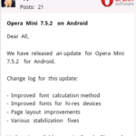 My Opera - Opera Mini 7.5.3