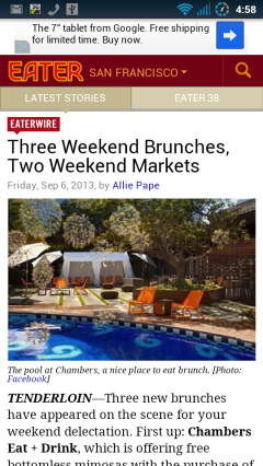 Single Item Page From Eater SF